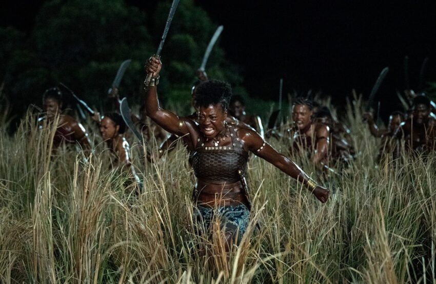 Viola Davis as female warrior in The Woman King