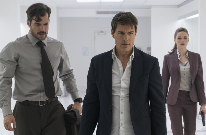 Henry Cavill, Tom Cruise and Rebecca Ferguson in Mission: Impossible - Fallout