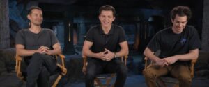 Tom Holland, Tobey Maguire and Andrew Garfield in Spider-Man: No Way Home featurette