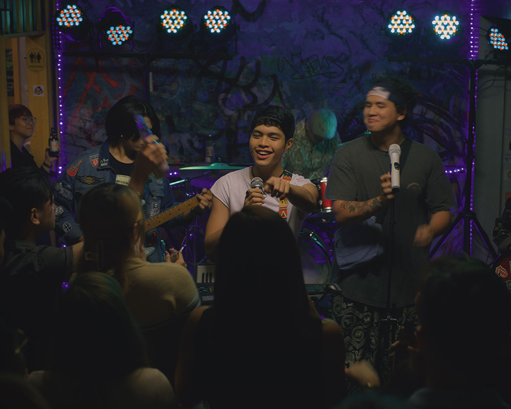 Rock band with three guys in Cinemalaya movie Blue Room