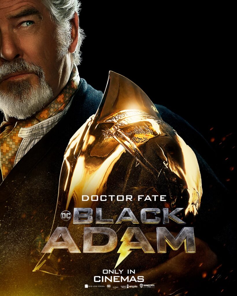 Pierce Brosnan character poster in Black Adam