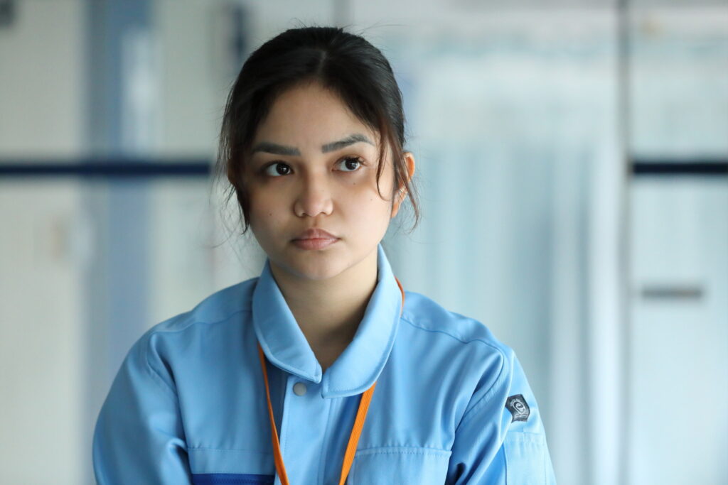 Filipina actress Stefanie Arianne in Plan 75 from TBA Studios