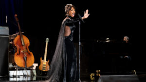 Naomie Ackie as Whitney Houston in "I Wanna Dance with Somebody"