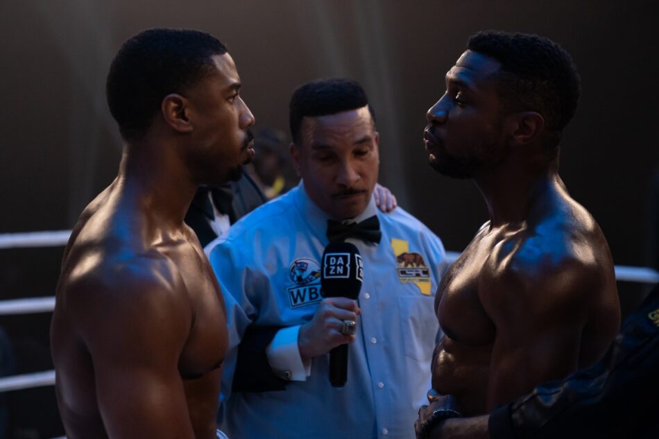Behind the scenes still from Creed III