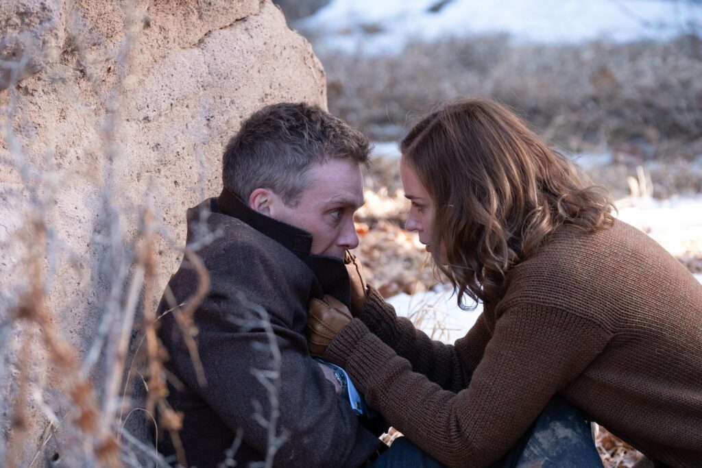 Cillian Murphy and Emily Blunt in Oppenheimer scene