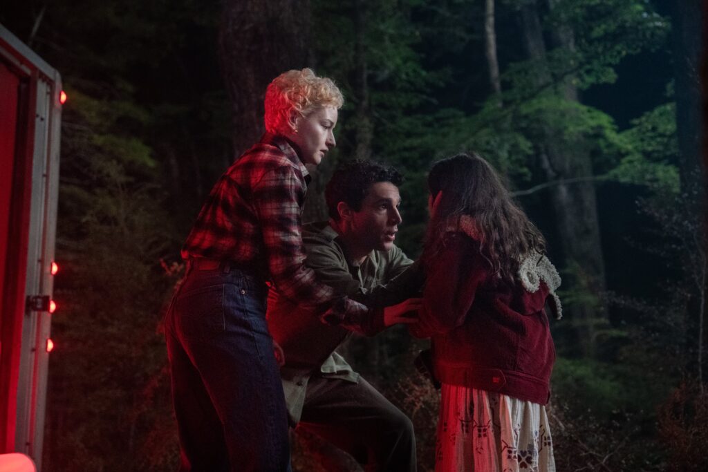 Julia Garner plays the role of Charlotte in Wolf Man