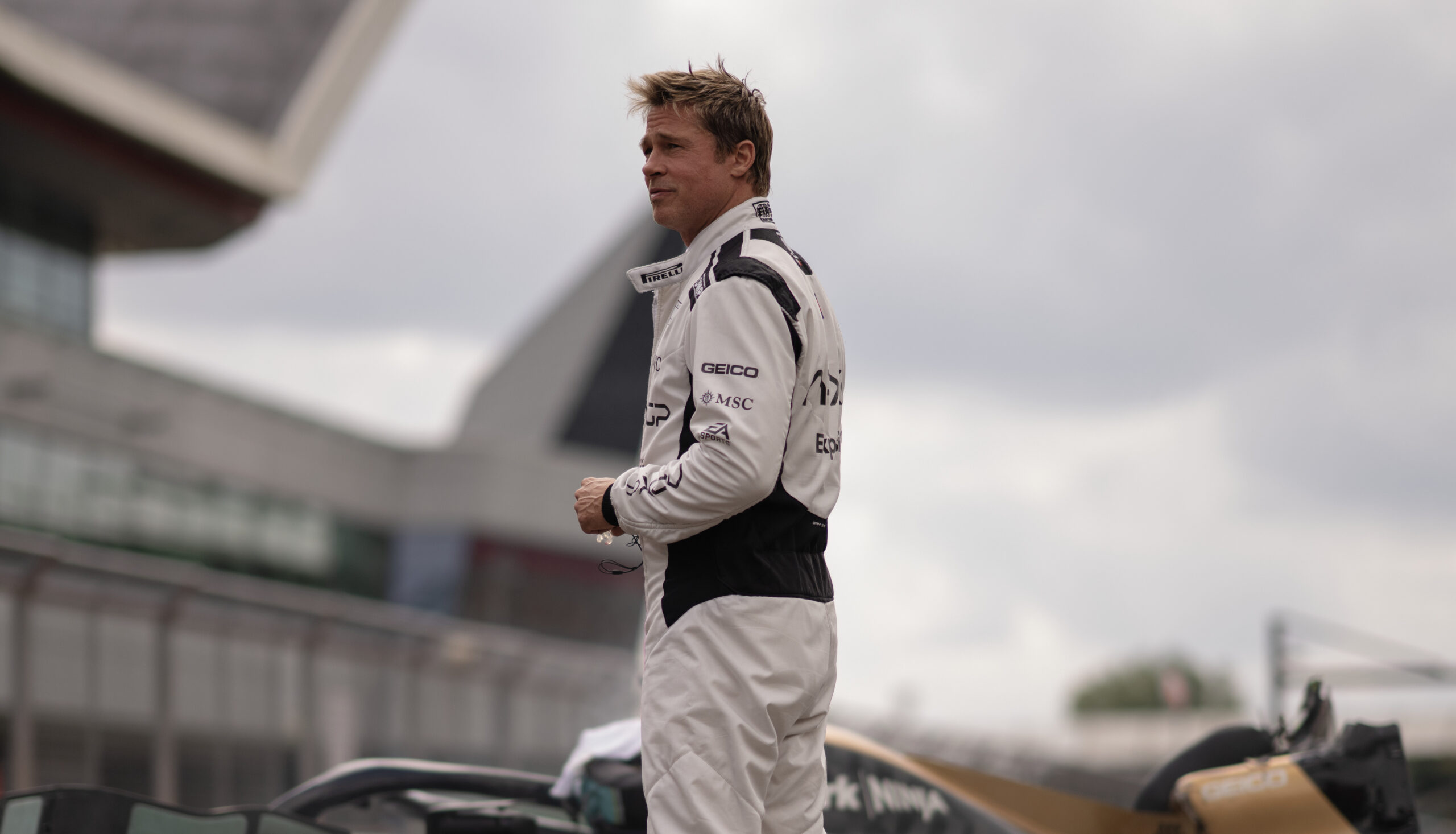 Brad Pitt as Sonny Hayes in F1 the Movie
