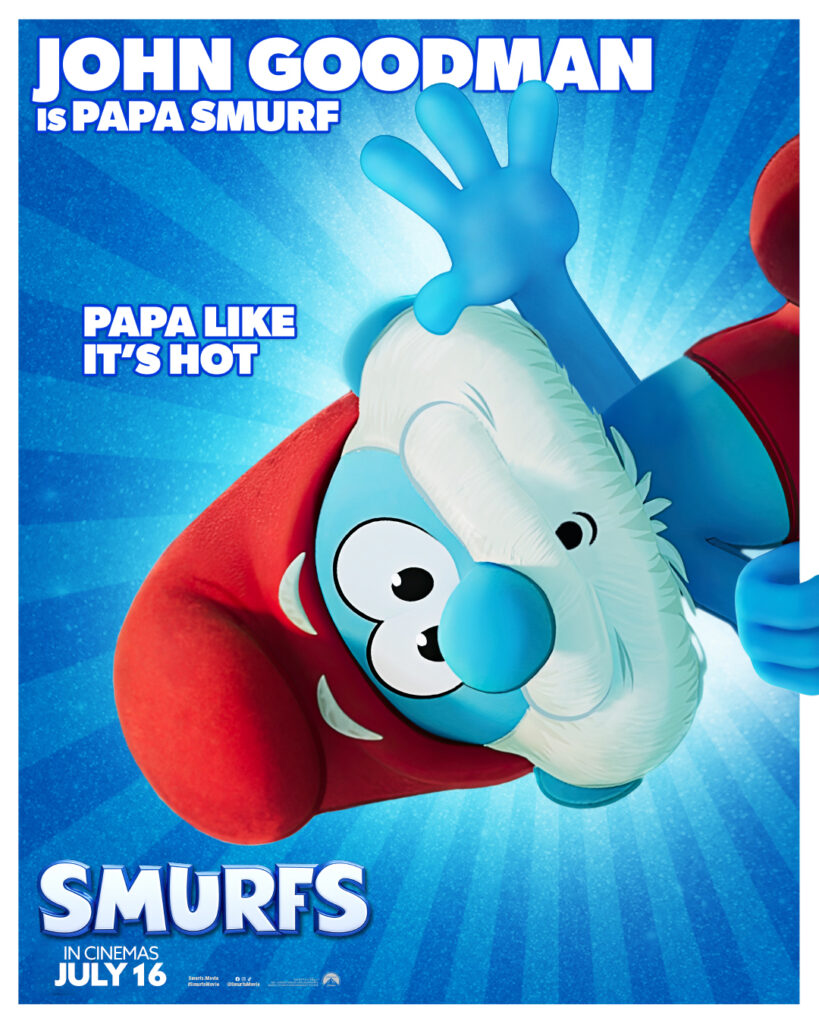 Smurfs movie character poster