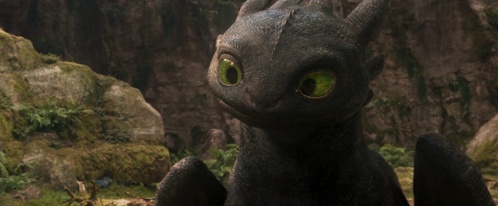 Toothless in How To Train Your Dragon now showing in cinemas