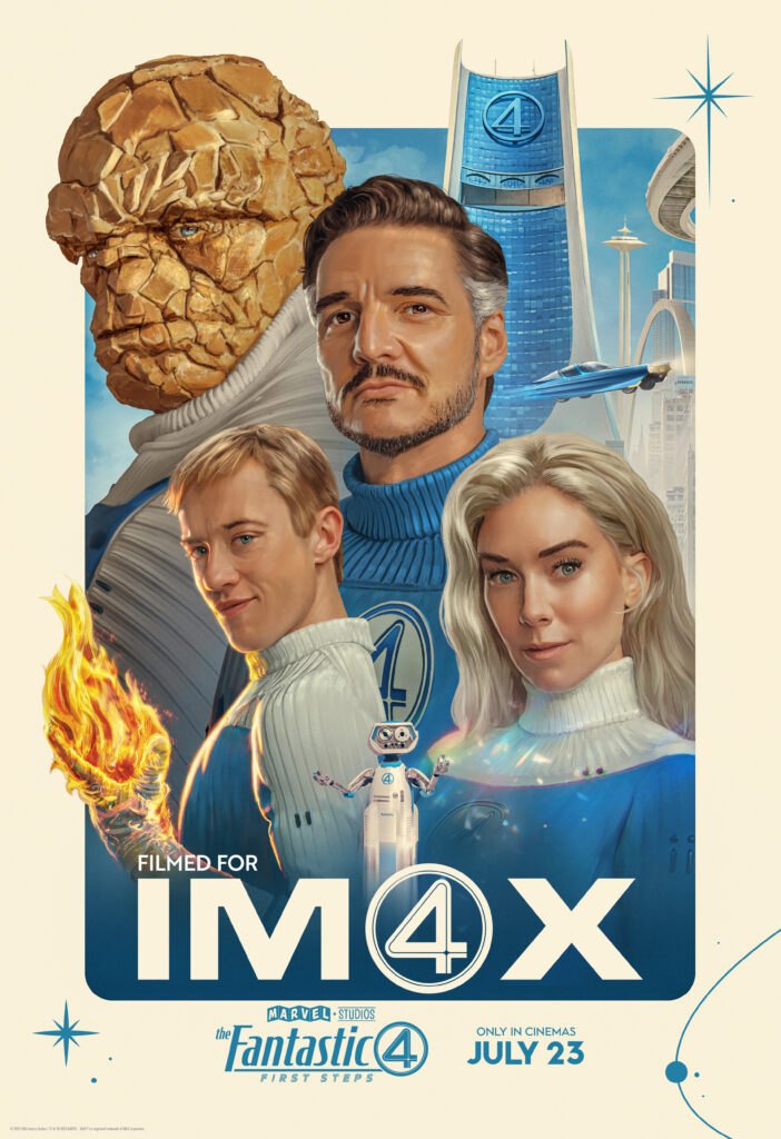 The Fantastic Four: First Steps movie poster now showing