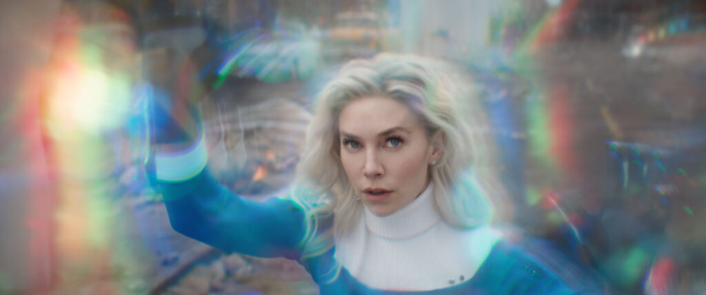 Vanessa Kirby as Sue Storm in the new Fantastic Four movie