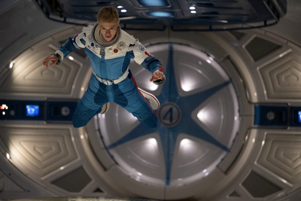 Joseph Quinn as Johnny Storm in the new Fantastic Four movie