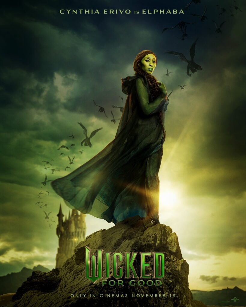Cynthia Erivo as Elphaba in the first look at Wicked: For Good