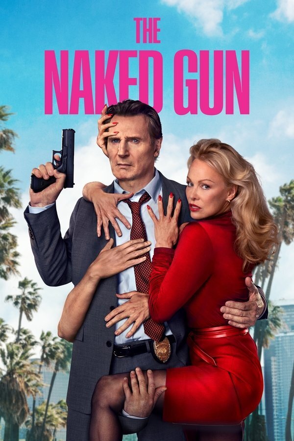 The Naked Gun movie poster now showing in cinemas