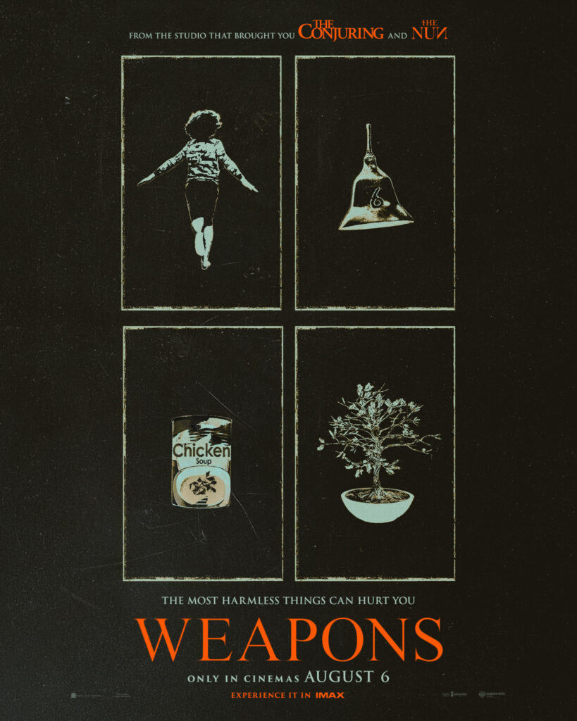 Weapons movie poster now showing in cinemas