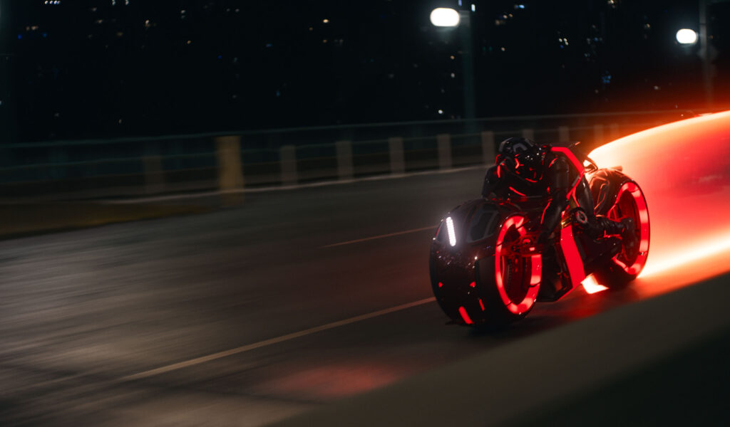 Still from TRON: Ares movie