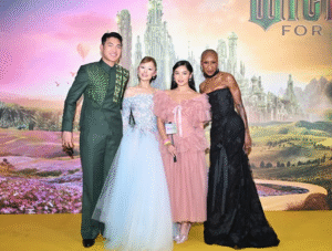 Wicked: For Good cast with Darren Espanto and Andrea Brilliantes