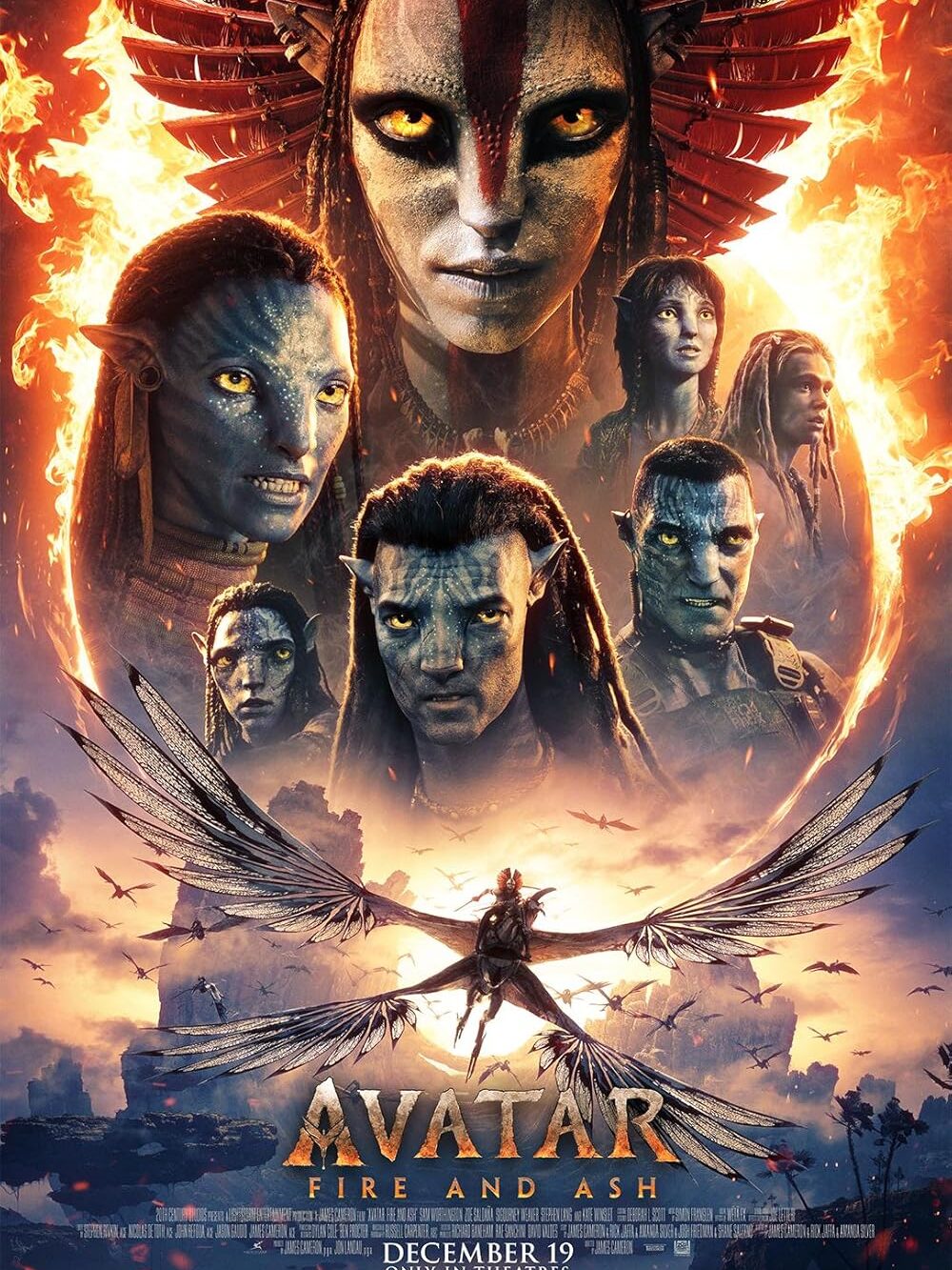 Avatar Fire and Ash movie poster