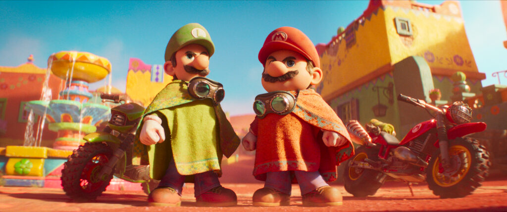 Chris Pratt and Charlie Day as Mario and Luigi in Super Mario Galaxy Movie