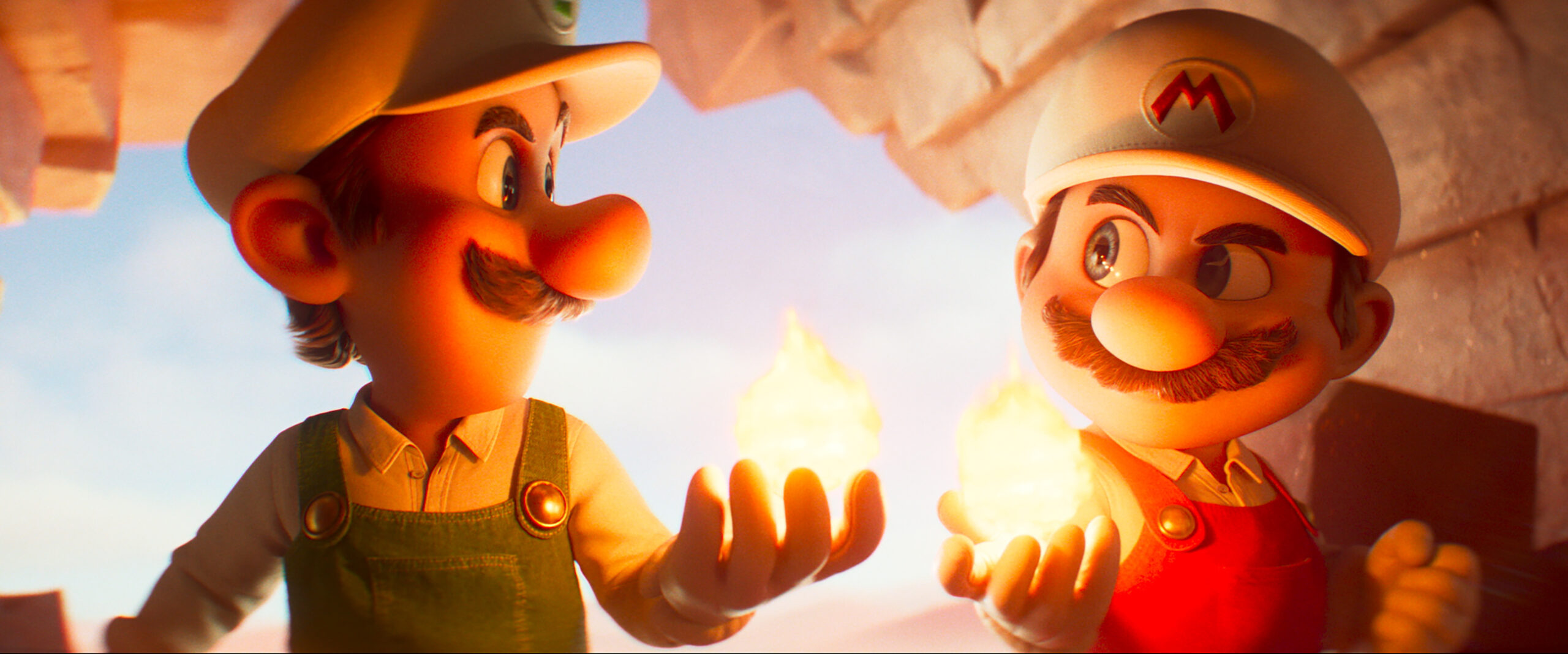 Mario and Luigi in The Super Mario Galaxy movie trailer