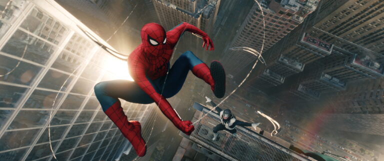 Spider-Man web slinging