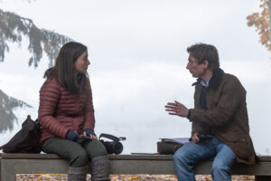 Mikey Madison and Jeremy Allen White in The Social Reckoning