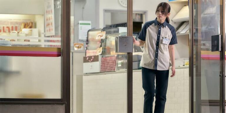 Girl in store entrance - The Convenience Store