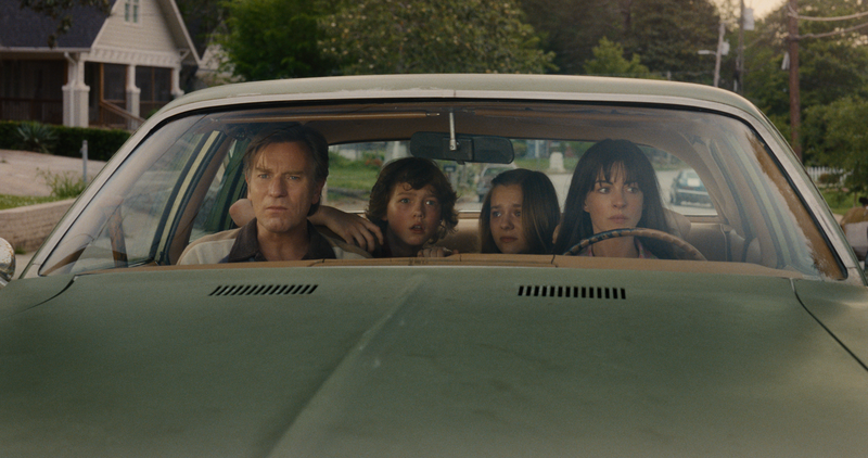 Platt family inside the car - End of Oak Street
