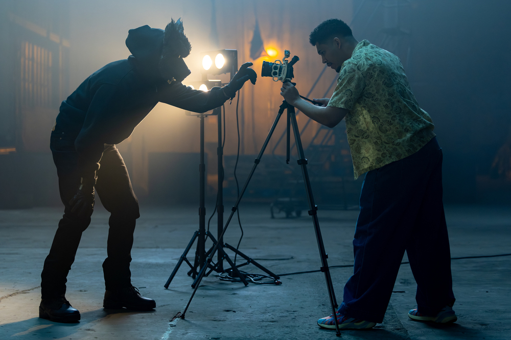 How to rob a bank scene - setting up camera